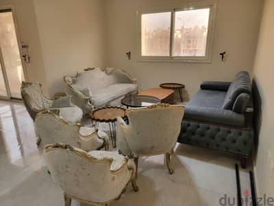Complete Living Room & Salon Set - 9 Pieces with Tables
