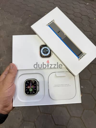 Apple Watch Ultra 49MM Natural Titanium Like new + Full BOX