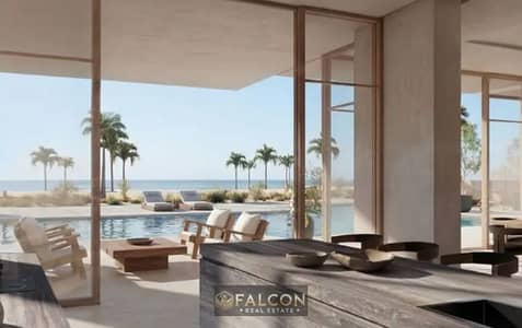 Own a distinctive chalet at "Alam El Roum," featuring aand an open view of the lagoon. It comes fully finished