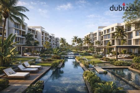 Apartment for sale 3 rooms 130 sqm in PLDG – 25 acres compound, open view, club, school, and mall. A unique opportunity for residence and investment in New October.