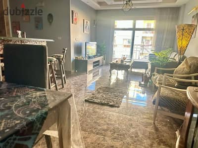 For rent furnished in Madinaty b7 2 bedrooms and 2 bathrooms next to amenities