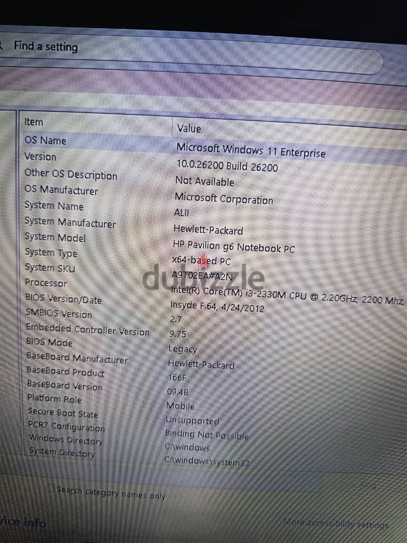 HP Pavilion G6 Notebook PC 1