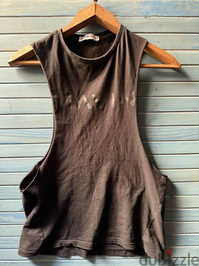 Mavin Black Sleeveless Tank Top – Size S