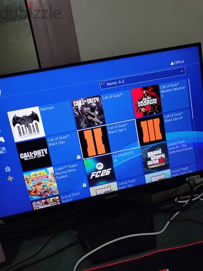 Ps4 Slim 1TB +Hard 500G 2 Original Controllers (مش متهكر)