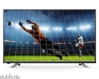 شاشه توشيبا اندرويد حاله جيده جدا اسمارت ٤k عليها كل برامج النت
