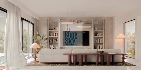 For just a 5% down payment, a super deluxe 83 sqm apartment is for sale in the best location in New Cairo, next to Cairo International Airport and nea