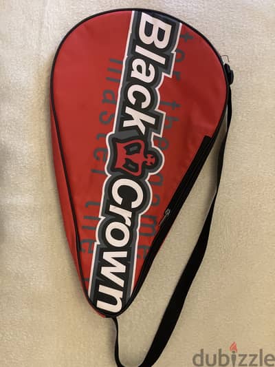 Black Crown padel bag Red and white color