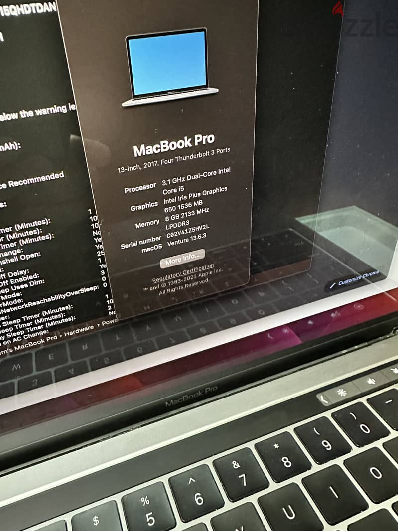 Macbook Pro 2017 Touch bar 5