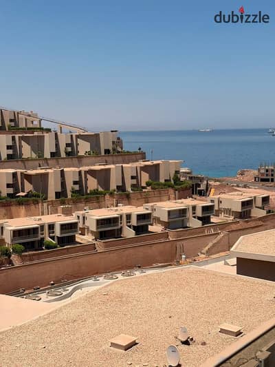 بآقل سعر ممكن شالية 126م للبيع بالمونت جلالة - ILMONT GALALA ريسيل ٣ نوم ٢ حمام ريسبشن فيو البحر ولاجون دور آول بالفرش والاجهزة جديد