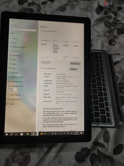 لابتوب ديل ٢×١  كسر زيرو استيراد امريكا i7 الجيل العاشر