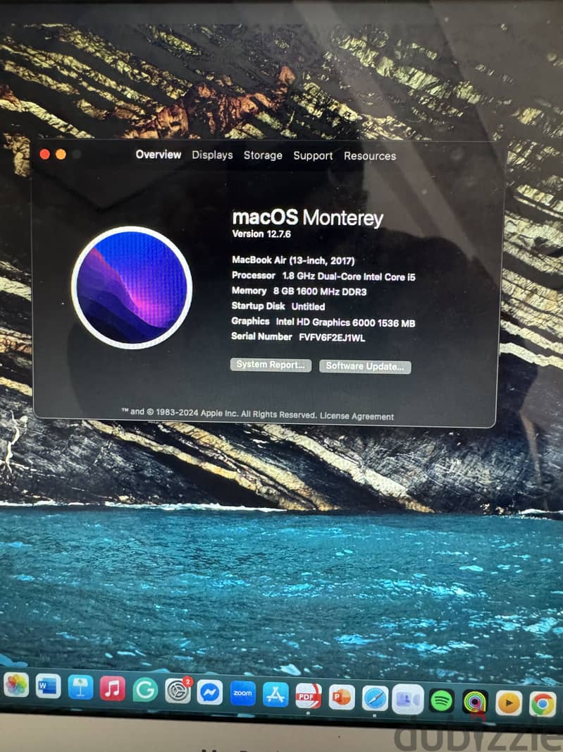 Macbook air 13.5 inches 8
