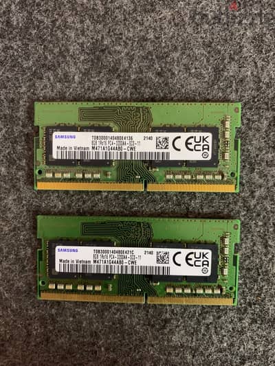 RAM 8 DDR4 3200 MHZ خلع بحالة الجديد