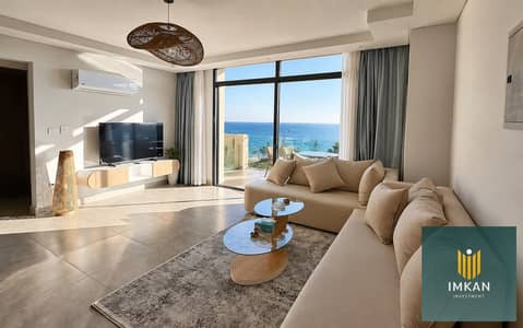 Super Luxury Finished Chalet for Sale in Bungalows North Coast with an Open Sea View. EGP 800,000 Down Payment, Installments Over 10 Years with No Int