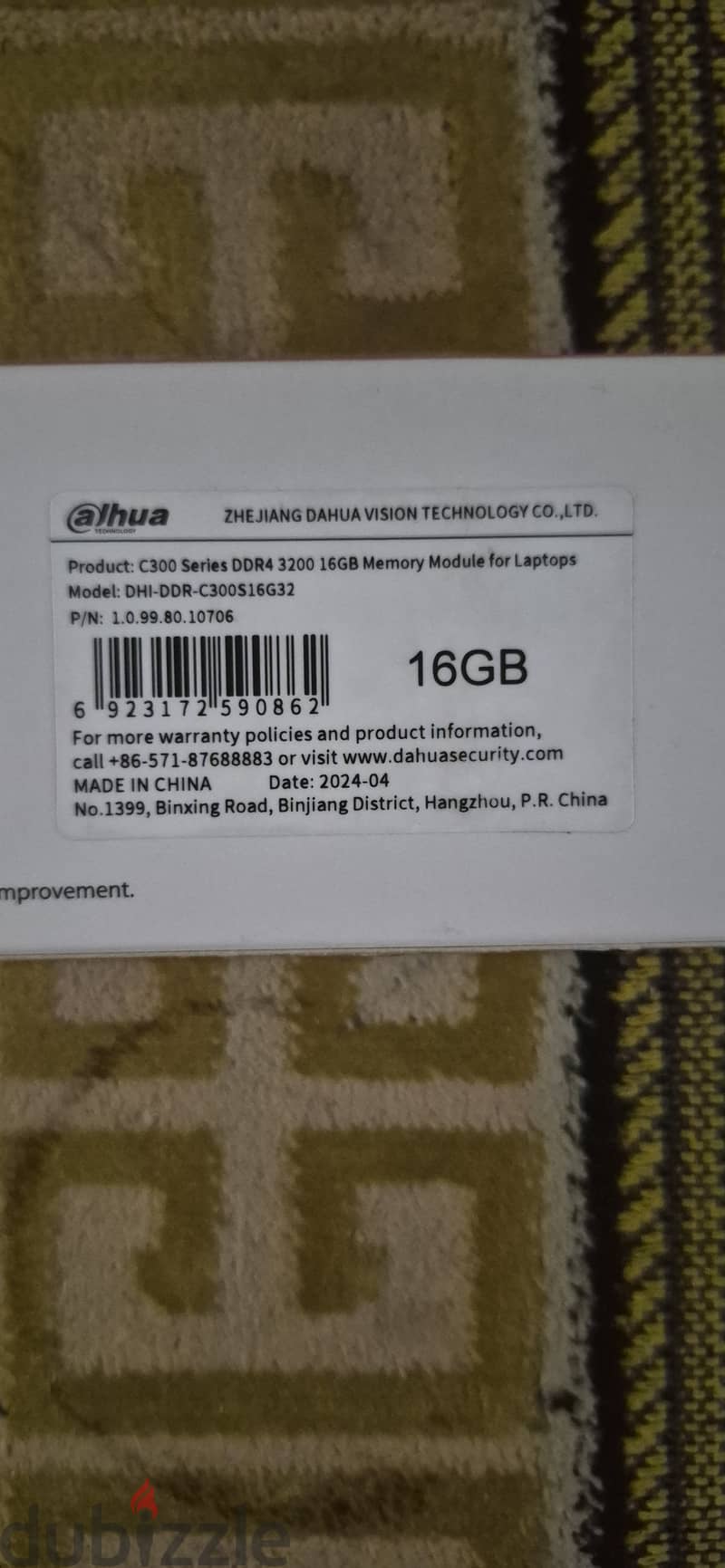 Ram ddr4 1x16 3200 laptop 1