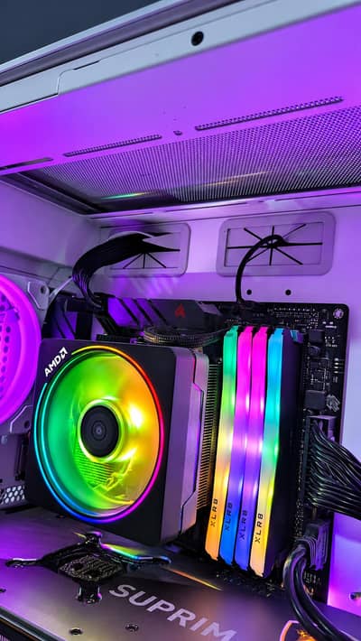 باندل رايزن 7 3700x بوردة b450 asus pro s رامات ddr4 3200mhz rgb