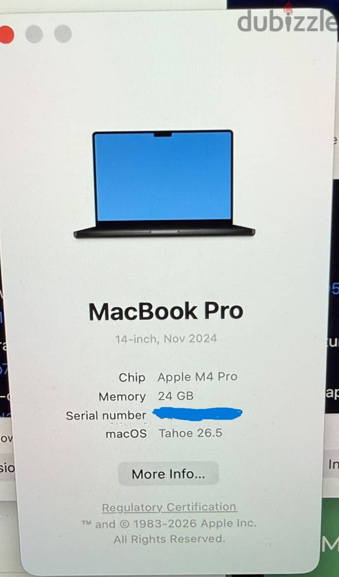 Macbook pro m4 pro - LIKE NEW 100% BT 1