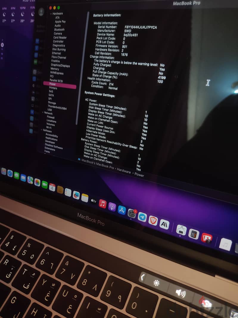 MacBook Pro 13-inch 2019 Touch Bar 1