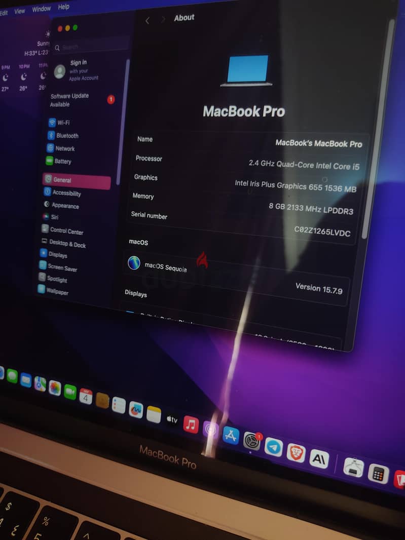 MacBook Pro 13-inch 2019 Touch Bar 2