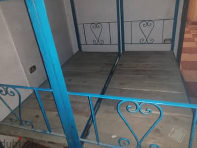 2 سرير حديد دورين