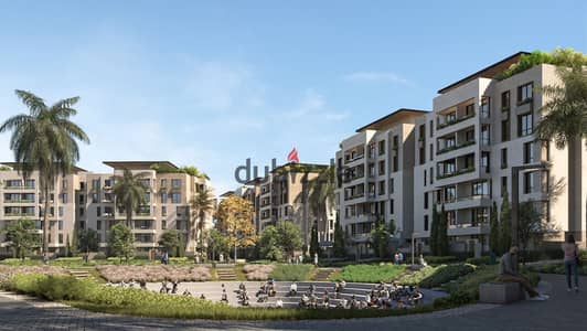 For sale: 177 sq m apartment in Seven Residence, a fully serviced residential compound in the heart of 6th of October Gardens, directly on Zewail Stre