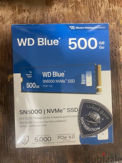 WD Blue SN5000 NVMe SSD - 500GB