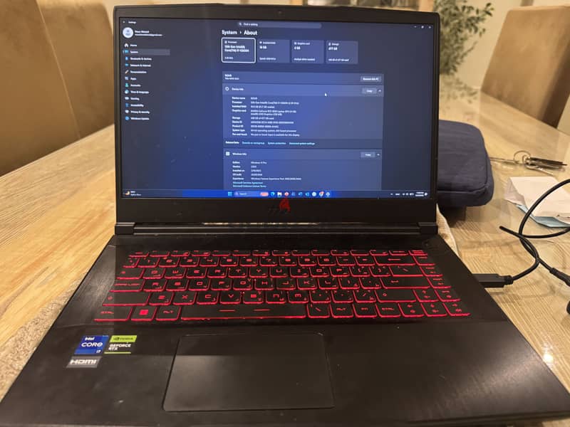MSI Thin GF63 12UC – Gaming Laptop 2