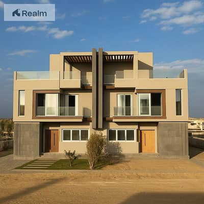 Corner villa, near delivery, installments up to 10 years, minutes from Dahshur Link | Sheikh Zayed