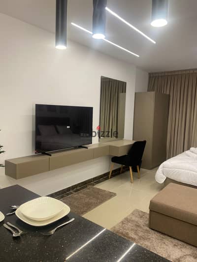 Studio for rent in Porto New Cairo, fourth floor, ultra super lux, hotel-style finishing