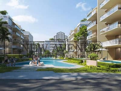 شقة للبيع في "ليك فيو ريزيدنس 2" Lake View Residence 2  بڤيو مفتوح على مساحات خضراء واسعة استلام اول 2027