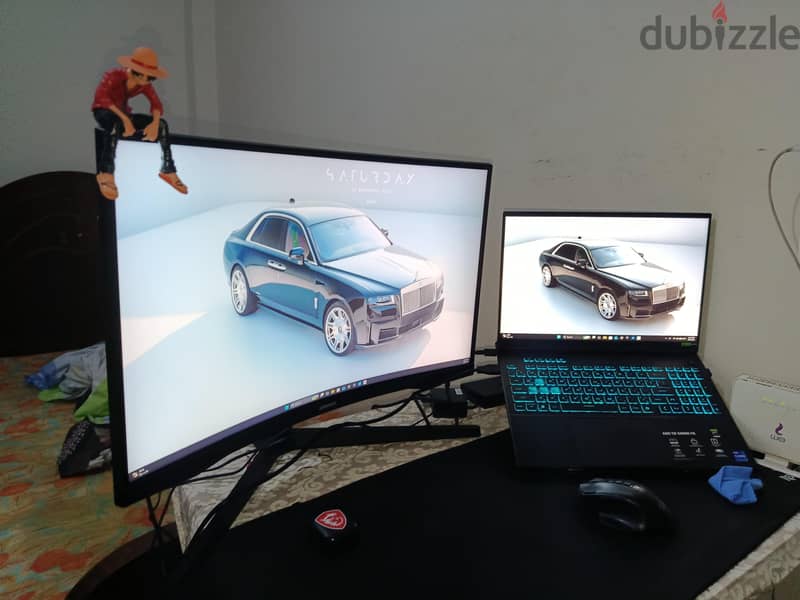 f16 gaming laptop+monitor 2k 165hz 2