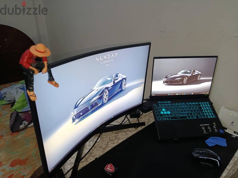 f16 gaming laptop+monitor 2k 165hz 14