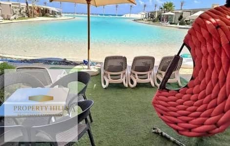 شقه للبيع دابل ڤيو lagoon &sea view بقريه dose(تشطيب بالتكيفات _ اميز سعر ) للبيع بخصم 40% من سعرها