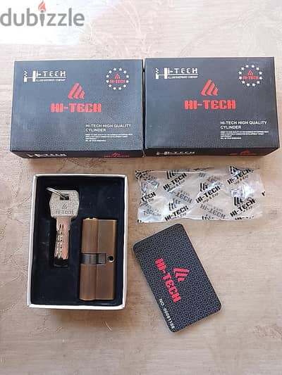 2 قلب مفتاح سلندر HI TECH شامل التوصيل بالمنصورة