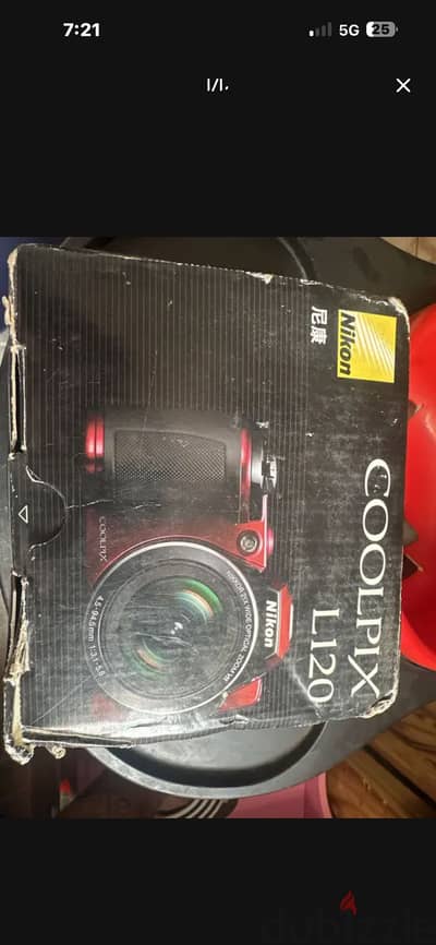 كاميراnikon coolpix l120لون burgundy المميز_زيرو بلكرتونه ولم تستخدم
