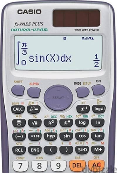 اله حاسبه كاسيو علميه فضى Casio FX 991 es Plus  حالة ممتازة