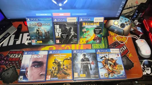 اسطوانات PS4  استعمال خفيف