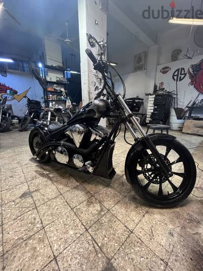 1 of 1 Custom Chopper Honda Fury