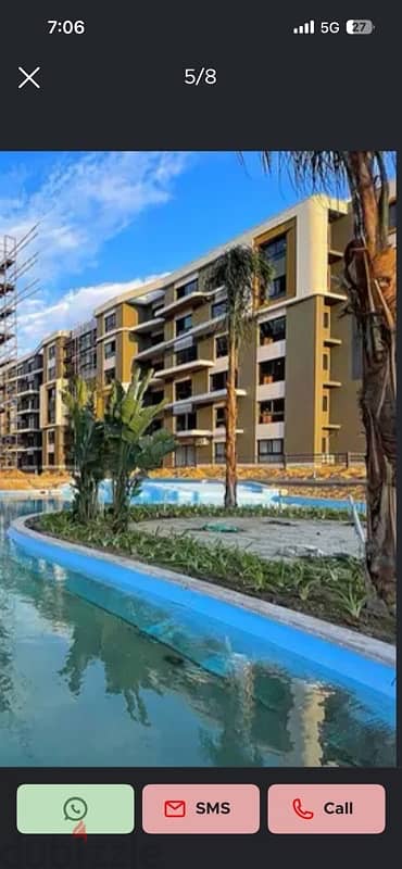 Palm hills new cairo cleo ground floor with garden for sale
