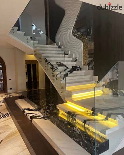 Townhouse villa with private pool for sale in front of The Spine Madinaty near La Vista Mivida Diar Park Azar Stone Park