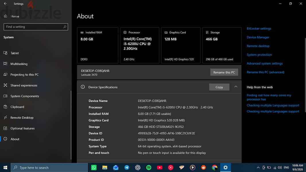 Dell Latitude 3470 6