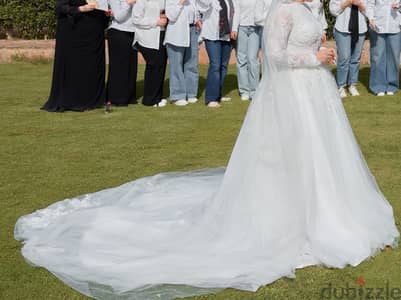 Wedding dress from David Baselio used like new