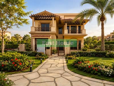 For sale in Madinaty a detached villa one of the largest Four Seasons villas fully finished and ready for immediate occupancy