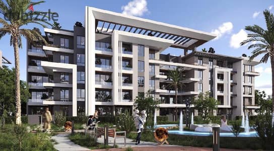 In Hadayek October | 2-Bedroom Garden Apartment for Sale with EGP 364,000 Down Payment | In Front of Zewail University | Semi-Finished
