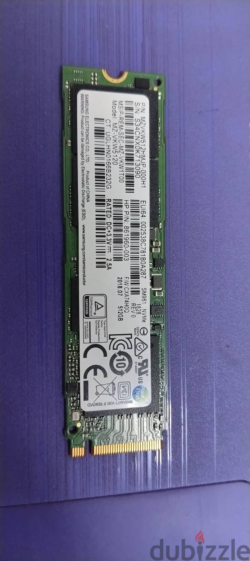 ssd samsung 512 m2 nvme 1