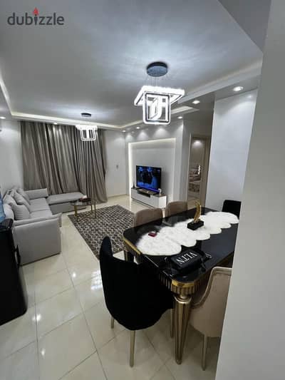 Furnished apartment for rent in Madinaty B11, extra super deluxe finishing, close to services