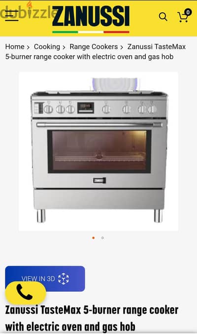 Zanussi TasteMax Air Fry 5 Burner