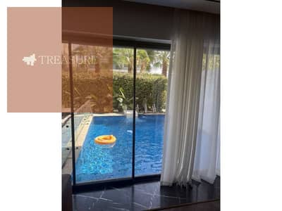 شقه بجاردن وحمام سباحه مطبخ وتكييفات للبيع في ليك فيو ريزيدنس - القاهره الجديده - Lake View Residence - new cairo