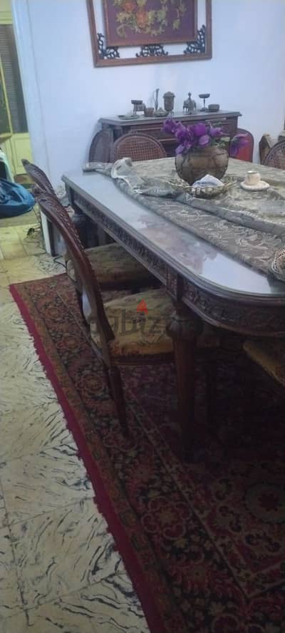 سفرة مطعمة بشغل نحاس كلاسيك يدوي