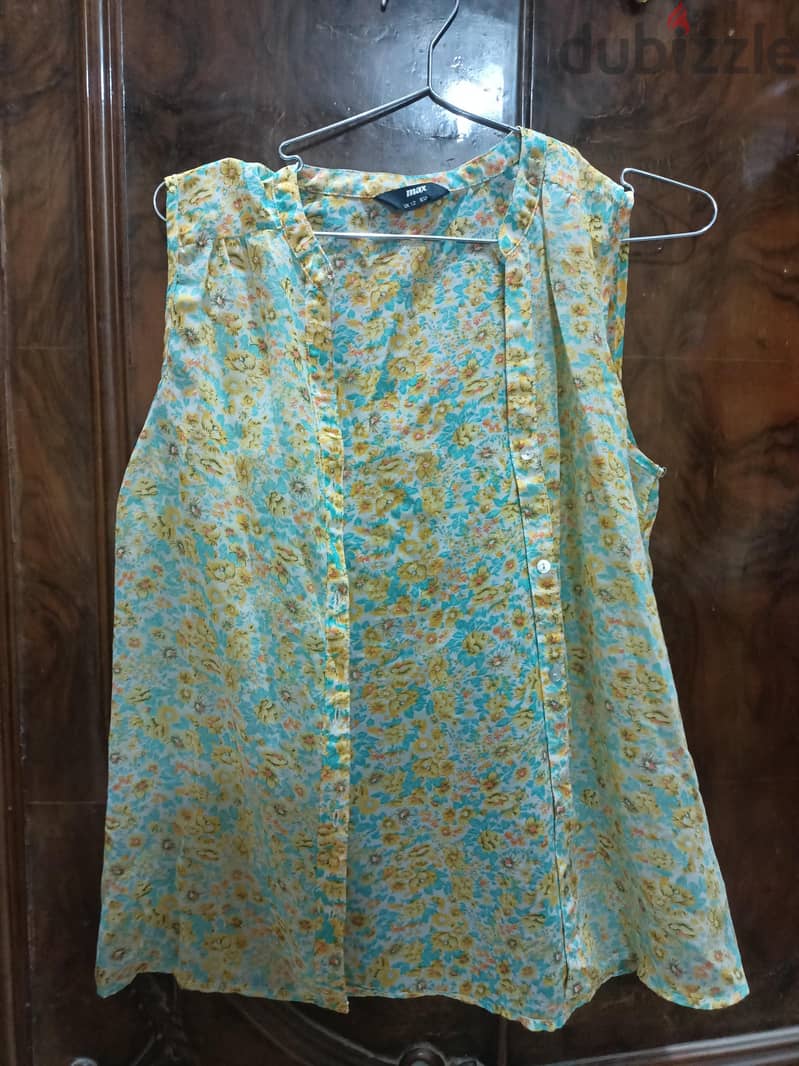 Floral Button-Up Blouse – Max, UK 12 / EU 40 2