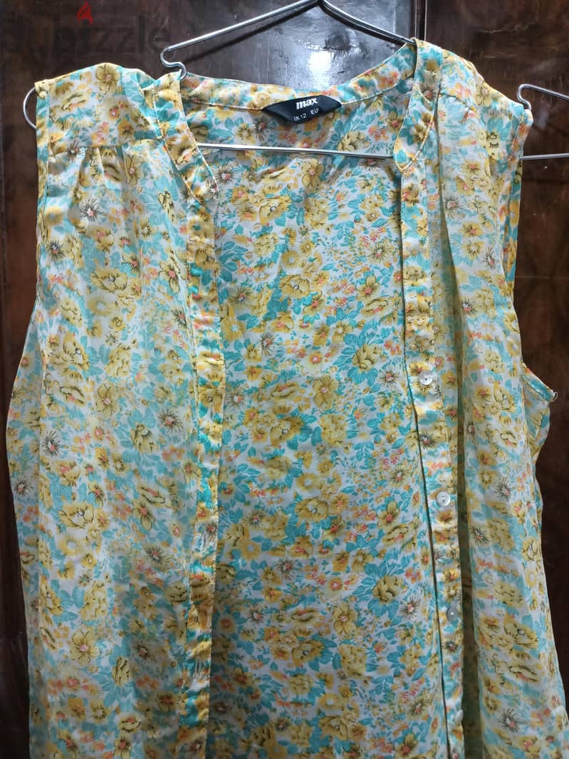 Floral Button-Up Blouse – Max, UK 12 / EU 40 3
